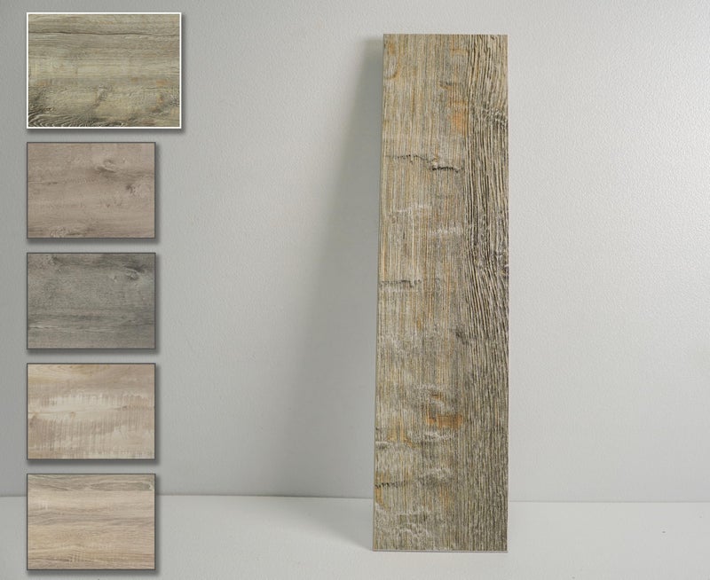 COLAMO Luxury 24pack Wood Look Peel and Stick Subway TilesThick Rigid OakWeathered Stick On Kitchen BacksplashAdhesive Faux Shiplap Wood Panels for RVVanityAccent WallSelf Stick Wall Tile