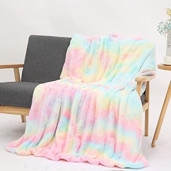 Shaggy Throw Blanket Soft Long Plush Bed Cover Faux Bedspread Blankets for Beds Couch Sofa(11,80x120cm) - Image 2