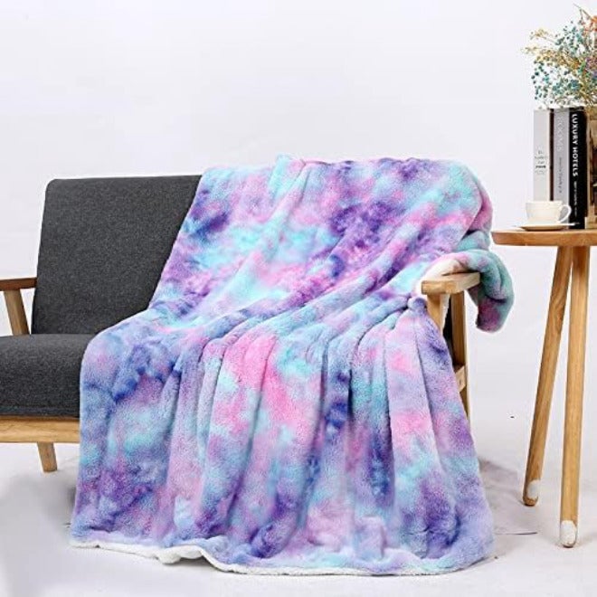 Shaggy Throw Blanket Soft Long Plush Bed Cover Faux Bedspread Blankets for Beds Couch Sofa(11,80x120cm) - Image 4