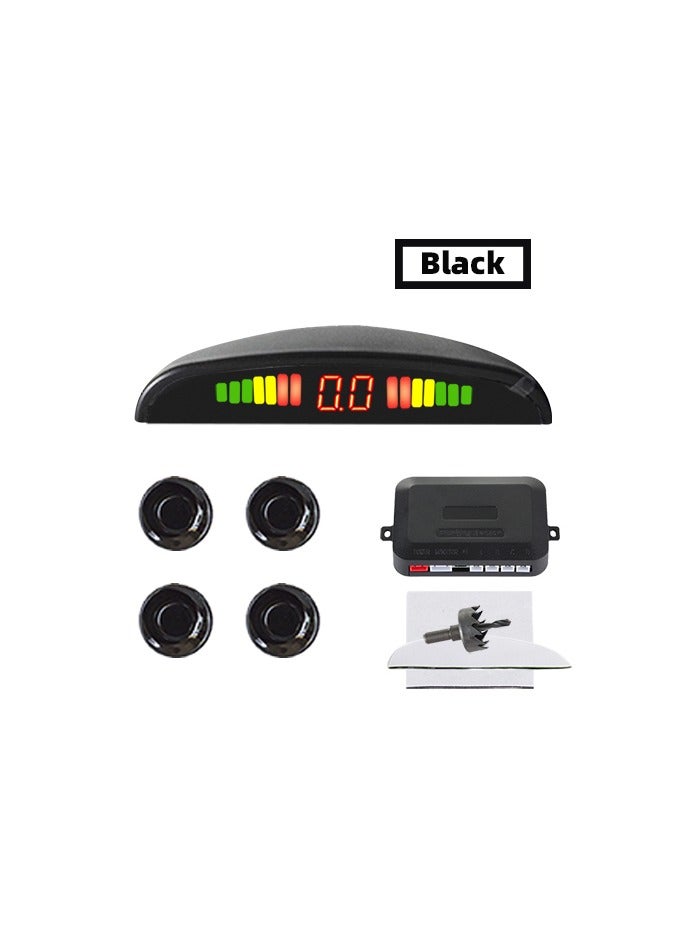 Generic Hippcron Car LED Parking Sensor Kit 4 Sensors 22mm Reverse Radar Sound Alert Indicator System  - Image 1