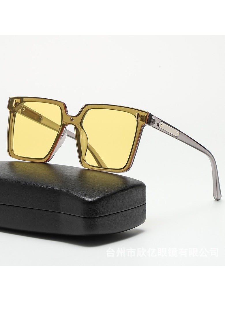 General Retro small frame women's sunglasses women's high-end fashion sunglasses trendy men's and women's double beam glasses  - Image 1