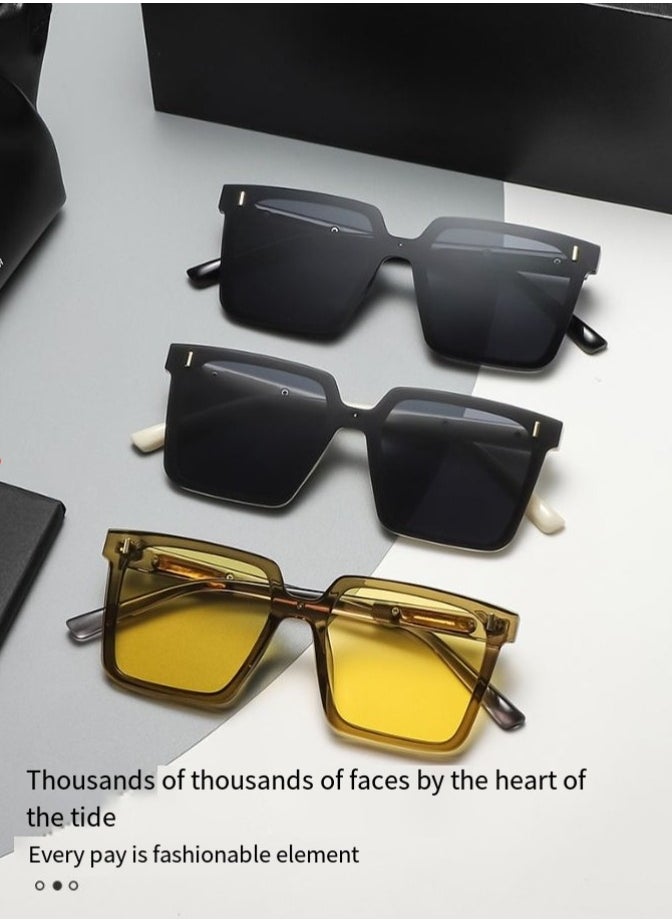 General Retro small frame women's sunglasses women's high-end fashion sunglasses trendy men's and women's double beam glasses  - Image 5
