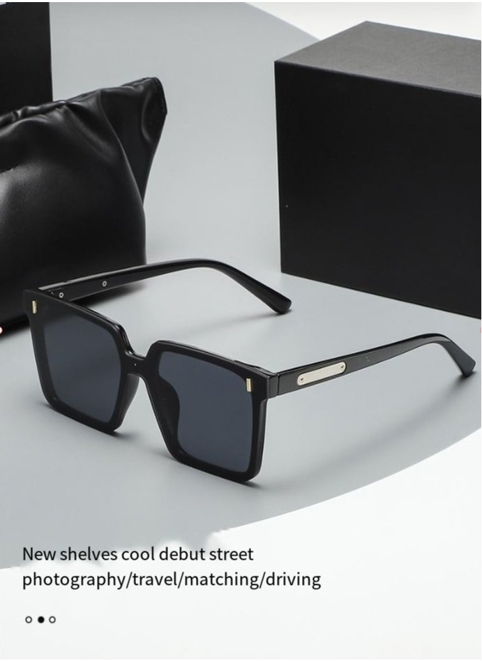 General Retro small frame women's sunglasses women's high-end fashion sunglasses trendy men's and women's double beam glasses  - Image 4