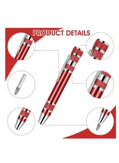 Plan A Mini Screwdriver Set 8 in 1 Multifunctional Magnetic Screwdriver Portable Flat Head Screwdriver for Hand Tool Repair and Installation (Blue)  - Image 3
