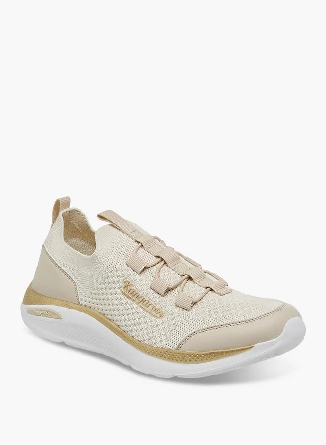 كانغاروس حذاء رياضي نسائي سهل الارتداء برباط وسحب