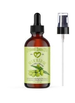 4Oz Neem Seed Oil 100% Pure And Natural Organic Coldpressed Unrefined Includes Pump & Dropper (4Neem)