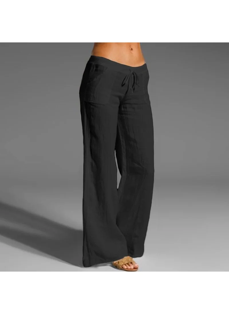 Barbora Linen Casual Summer Comfortable Cut Women's Trousers LN239SYH15A1