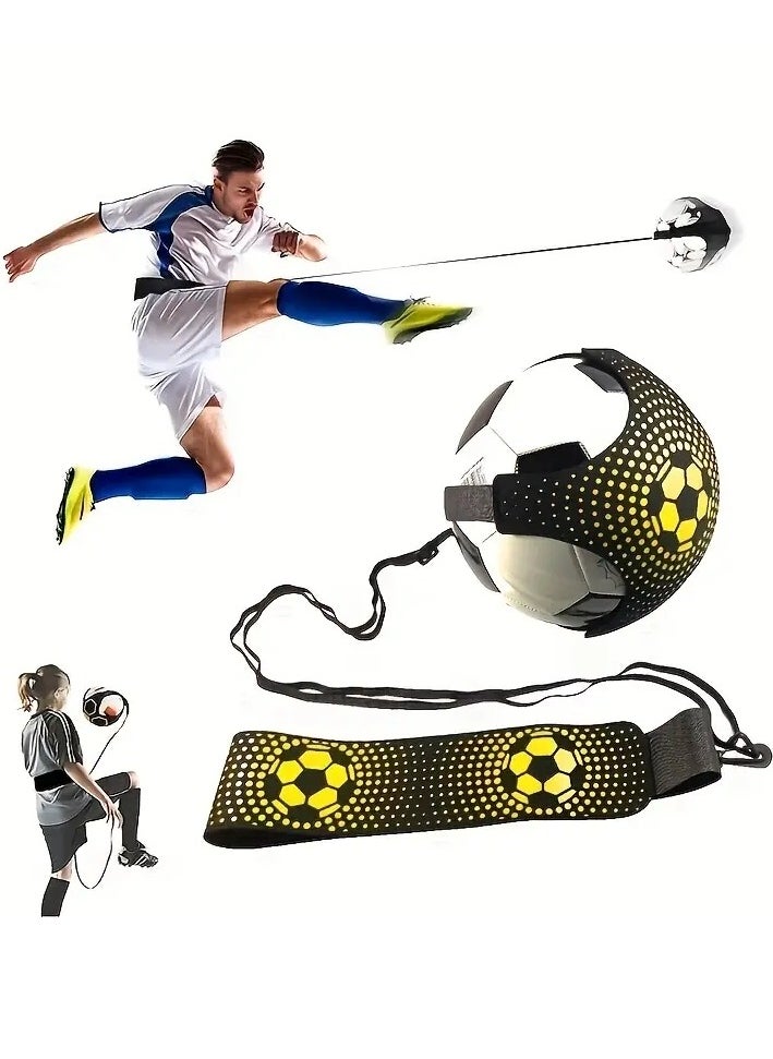 Gonice Football Kick Trainer Soccer Training, Volleyball Kick Trainer SoloTraining Aid - Hands Free With Adjustable Waist Belt  - Image 1