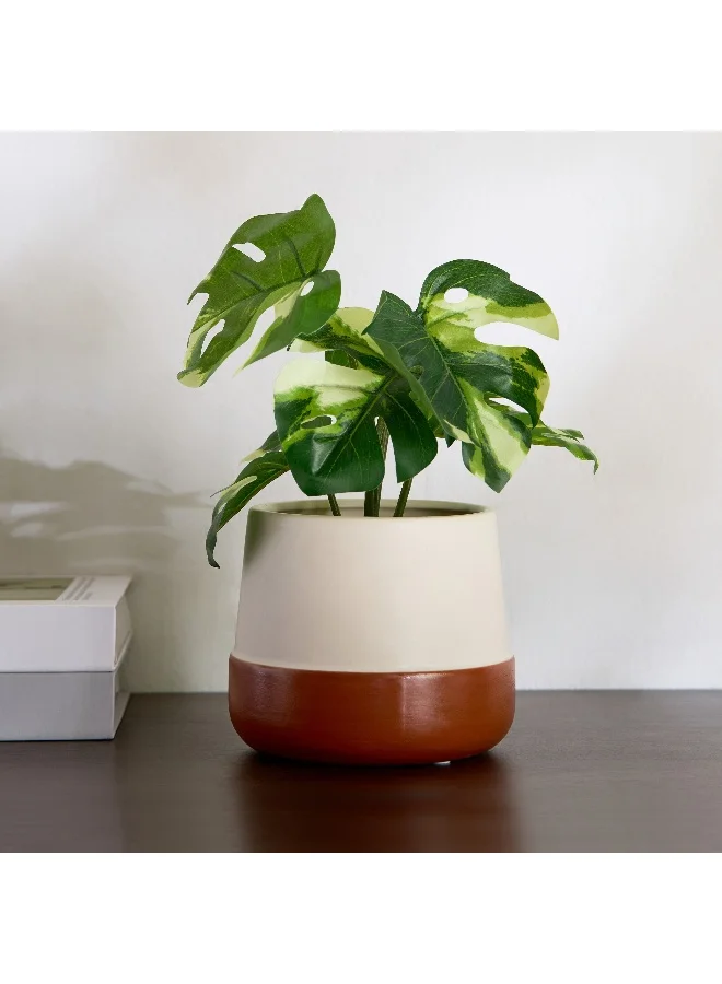 Home Box Vesus Dolomite Plant Pot - 12.5x12.5x10.4 cm