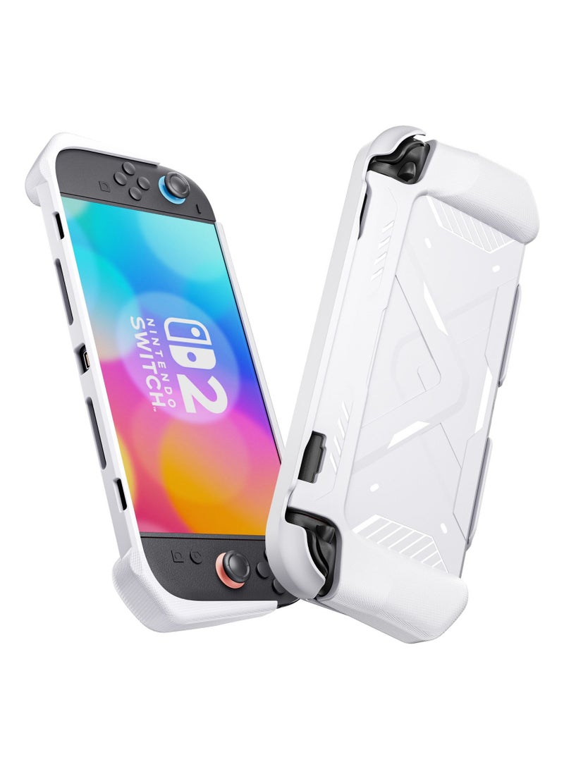 Protective case for Nintendo Switch2! TPU soft bottom + PC hard cover, three-dimensional prismatic sci-fi modelling, hardcore drop protection + precise fit!