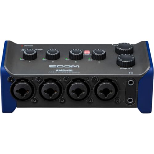 Zoom AMS-44 USB Audio Interface, 4 Inputs, 4 Outputs, Loopback, Direct Monitoring, Bus-Powered, for Recording and Streaming on PC, Mac, iOS, and Android - Image 2
