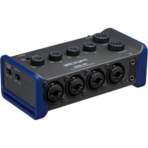 Zoom AMS-44 USB Audio Interface, 4 Inputs, 4 Outputs, Loopback, Direct Monitoring, Bus-Powered, for Recording and Streaming on PC, Mac, iOS, and Android - Image 1