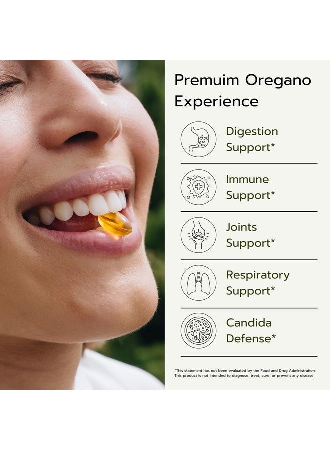 AROMAVITA Oregano Oil Capsules - 108mg Carvacrol per Softgel - High Potency Immune & Digestive Support - Vegan, Non-GMO, Gluten-Free - 60 Softgels - Greek Organic Wild Oregano - Image 3