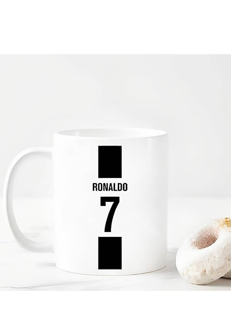 Story Of Candle - Ceramic Mug With The “Cristiano Ronaldo No. 7” Design Printed In White - Image 1