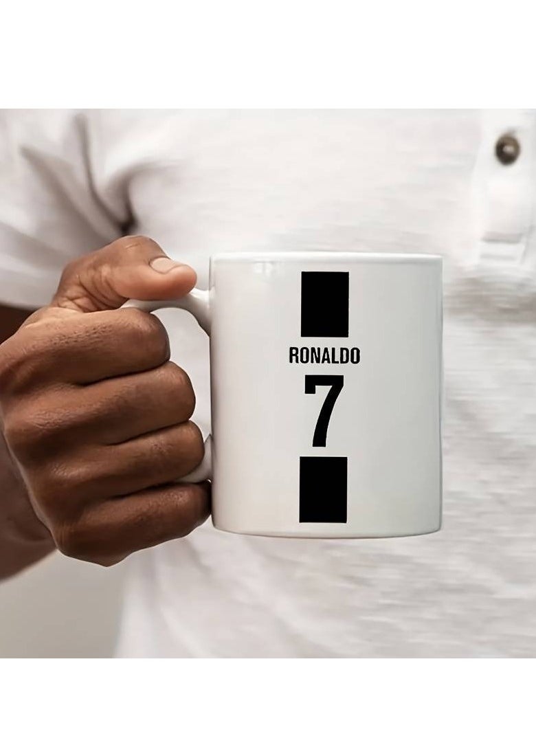 Story Of Candle - Ceramic Mug With The “Cristiano Ronaldo No. 7” Design Printed In White - Image 1
