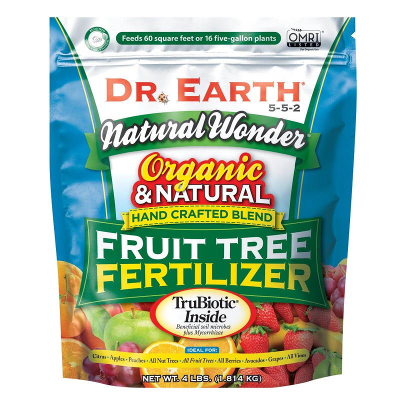 Dr. Earth سماد الأشجار المثمرة العضوي من دكتور إيرث - 4 رطل 5-5-2 - Image 1