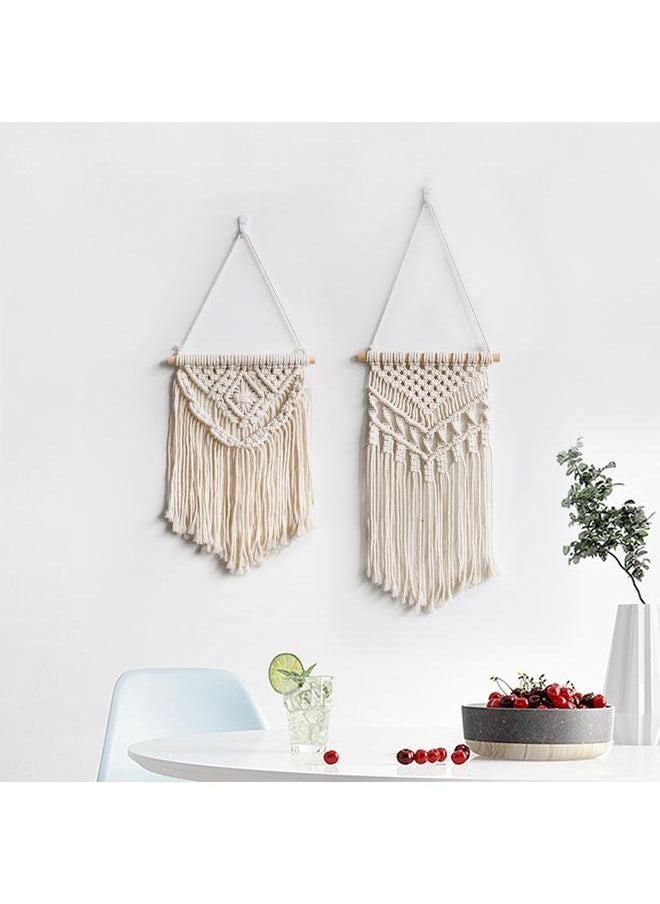 Bluejw Simple Home Decoration New Arrival Handmade Woven Tapestries Cotton Rope Tassel Bohemian Tapestry Homestay Room Wall Hanging  - Image 2
