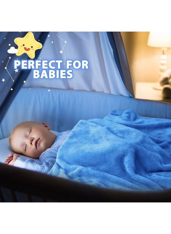 Reginary 8 Pcs Fuzzy Baby Blankets 30 X 40 Soft Warm Plush Newborn Blankets Receiving Essentials Toddler Infant Boys Girls Gifts Nursery Swaddling Cozy Kid Daycare Cot Blankets For Crib Stroller Nap Outdoor  - Image 4