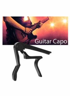 Guitar Picks Guitar Capo Acoustic Guitar Accessories Trigger Capo Key Clamp Black With 6 Pcs Guitar Picks  - Image 3