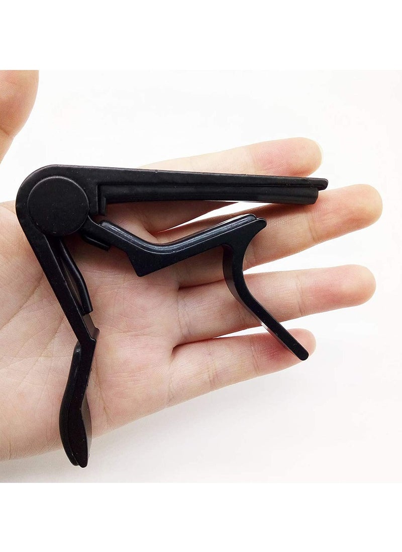 Guitar Picks Guitar Capo Acoustic Guitar Accessories Trigger Capo Key Clamp Black With 6 Pcs Guitar Picks  - Image 5