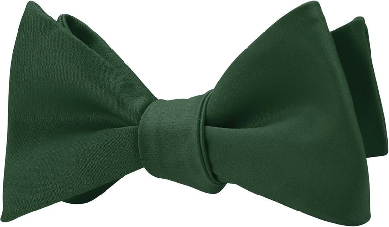 pensee Mens Solid Bowtie Woven Self Tie Bow Ties Tuxedo & Wedding Bowties - Image 3