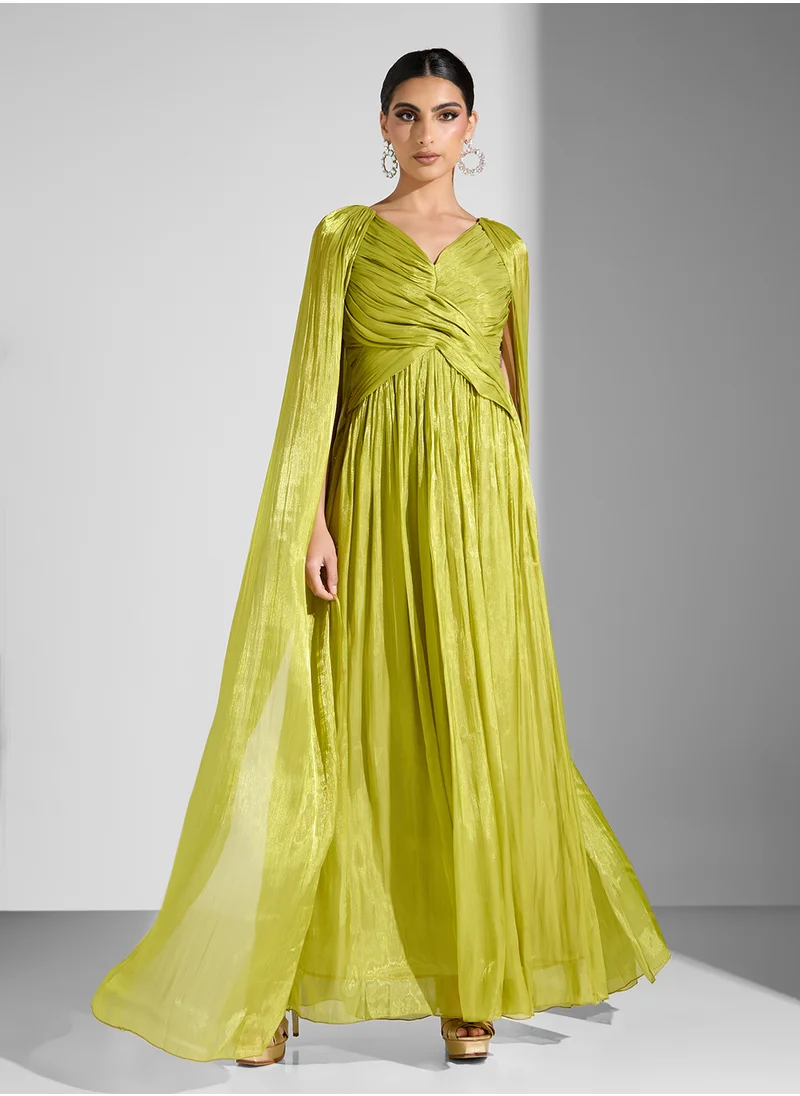 Golden Apple VNECK SHIMMER MAXI DRESS