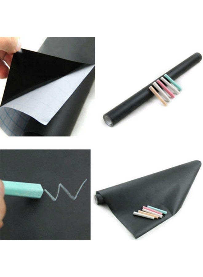 تايني ديل ملصق حائط سبورة من الفينيل (أسود، 200 × 45 سم، ذاتي اللصق، حائط، 78 سم) - Image 2