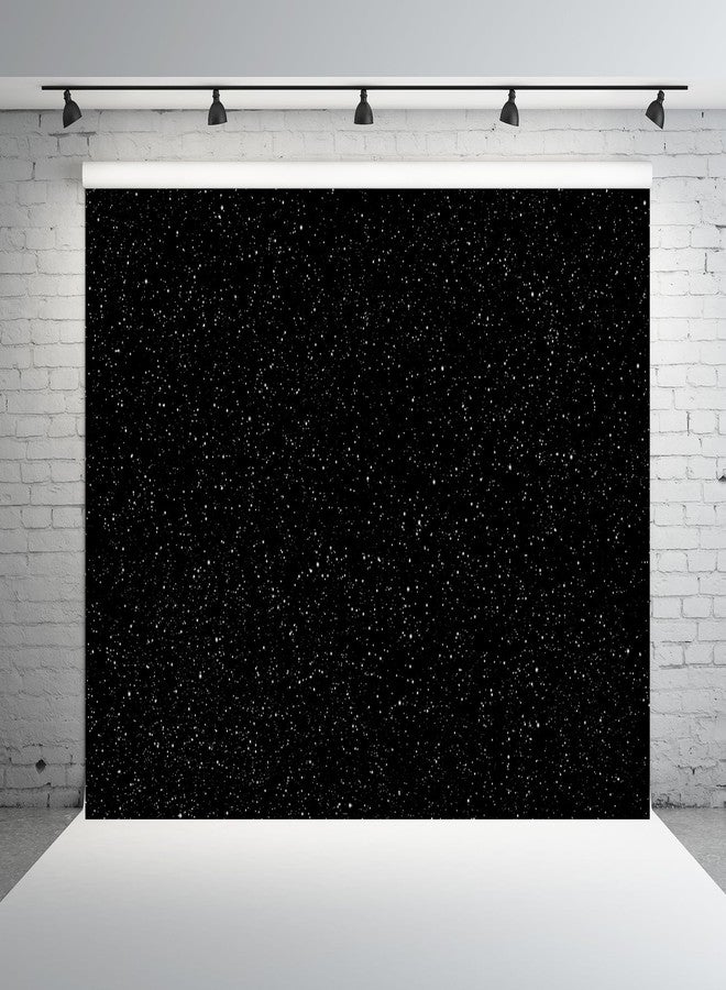بيليكو خلفية قماشية سوداء من بيليكو، مقاس 7 × 5 قدم، بتصميم سماء مرصعة بالنجوم، مثالية لحفلات أعياد ميلاد الأطفال، وتزيين طاولات الكيك، وجلسات التصوير، ودعائم الاستوديو. - Image 2