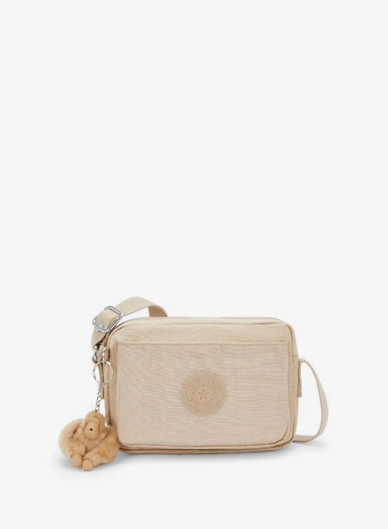 Kipling Abanu Mini Crossbody Bag with Adjustable Shoulder Strap Sparkled Beige