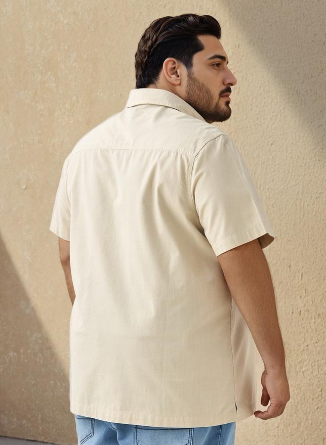 سبلاش فيڤ قميص مقاس كبير بنقوش منتظمة - Image 3