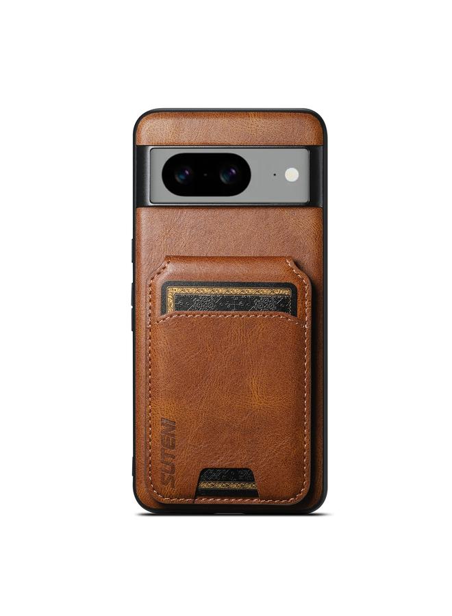 Suteni Case For Google Pixel 8a H02 Leather Wallet Stand Back Phone Case - Image 1