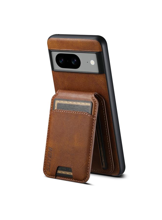 Suteni Case For Google Pixel 8a H02 Leather Wallet Stand Back Phone Case - Image 3