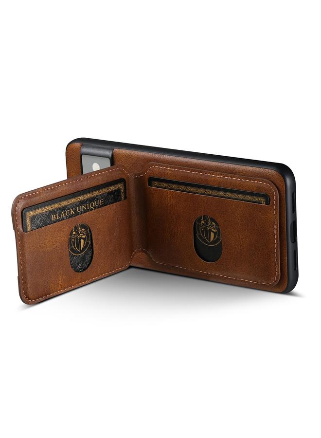 Suteni Case For Google Pixel 8a H02 Leather Wallet Stand Back Phone Case - Image 4