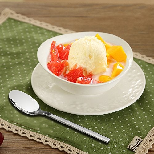 Doryh Stainless Steel Dessert Spoons Set, 12-Piece, 6.69 Inches - Image 4