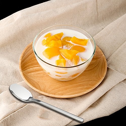Doryh Stainless Steel Dessert Spoons Set, 12-Piece, 6.69 Inches - Image 3