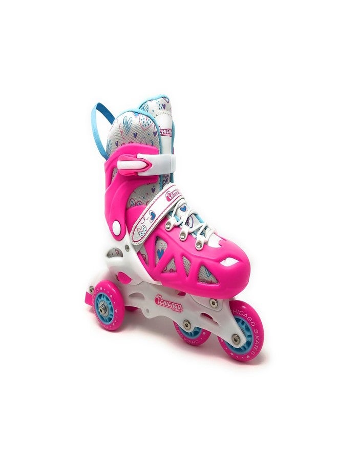 Chicago Inline Training Roller Skates with Protective Gear for Kids - Durable, Top Performance Roller Blades - Wrist Guards, Kneepads & Backpack- Padded High-Top Boots,64mm Wheels - Indoor/Outdoor Use - Image 5