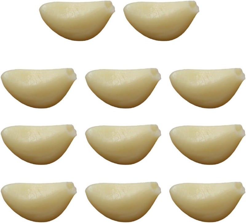 10pcs Artificial Garlic Cloves Model Household Garlic Prop Fake Vegetable Decor for Restaurant Photo Props and Home Decoration - Image 1