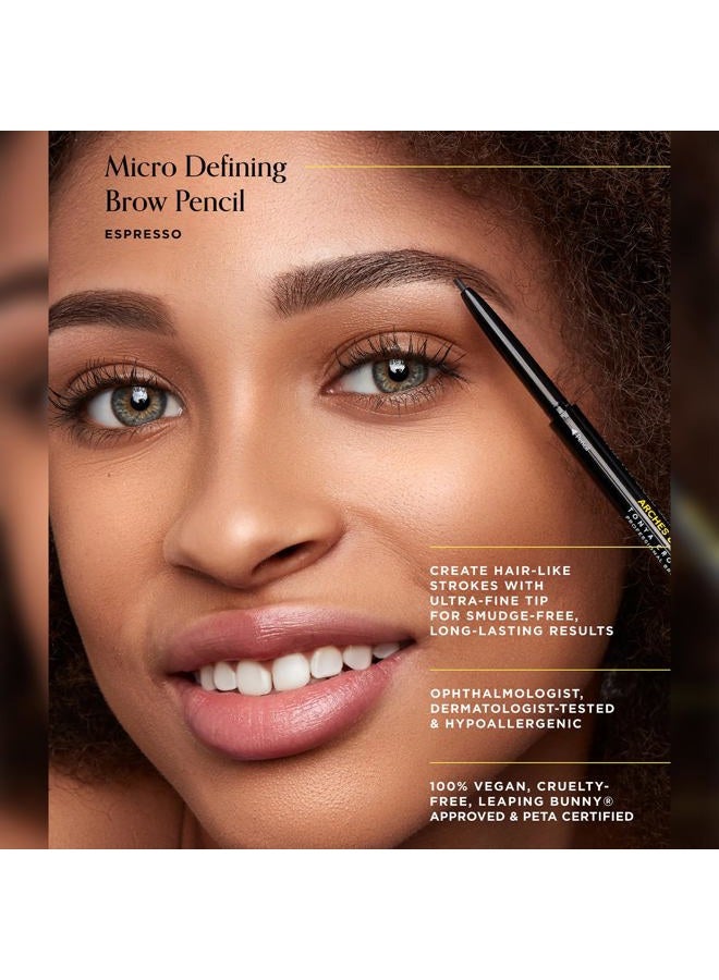 Arches & Halos Arches And Halos Micro Defining Brow Pencil - Eyebrow Shaping For Thick Arches - Enhancing Natural Finish Mimics Professional Shaping - Boost Eyebrows And Create A Perfect Shape - Espresso - 0.003 Oz - Image 2