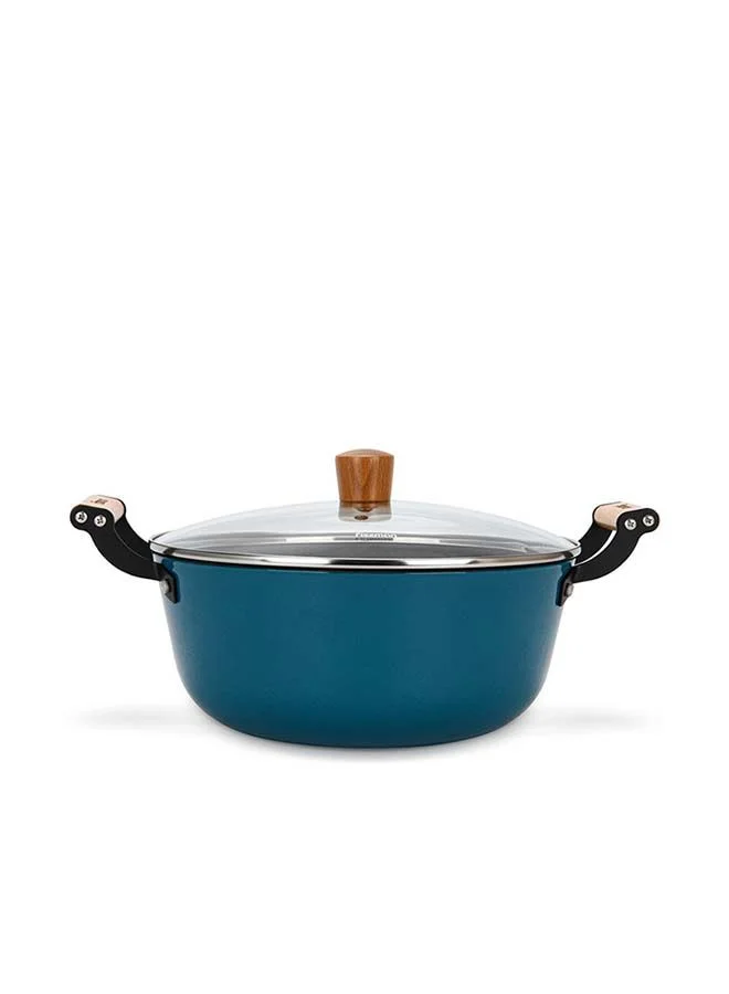 Fissman Enamelled Lightweight Non-stick Coating Stockpot With Glass 6ltr