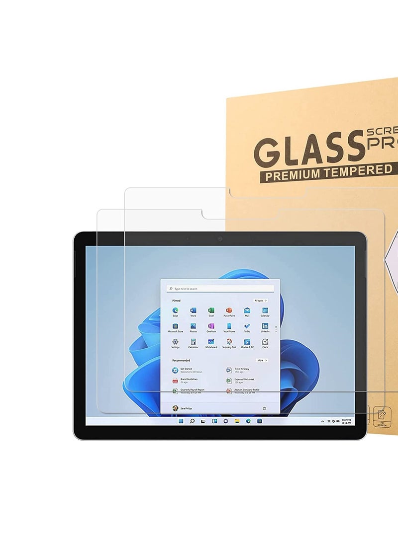 2Packs Microsoft Surface Pro 11 2024 /Pro 10 2024 /Pro 9 2022/ Pro 8 2021 / Pro X 2021 Screen Protector ,Tempered Glass 9H Hardness Scratch - Image 1