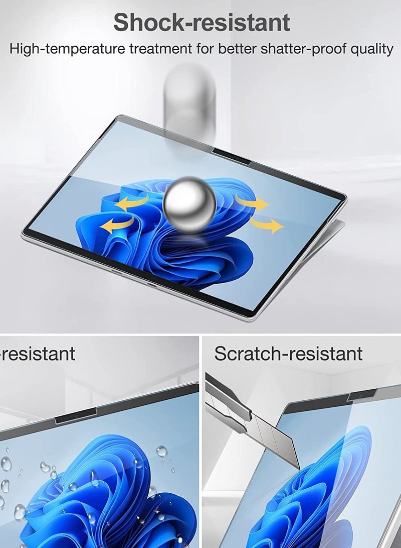 2Packs Microsoft Surface Pro 11 2024 /Pro 10 2024 /Pro 9 2022/ Pro 8 2021 / Pro X 2021 Screen Protector ,Tempered Glass 9H Hardness Scratch - Image 3
