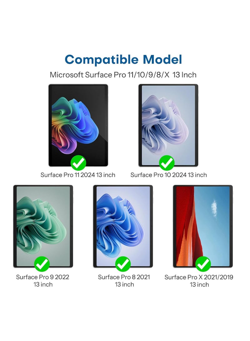 2Packs Microsoft Surface Pro 11 2024 /Pro 10 2024 /Pro 9 2022/ Pro 8 2021 / Pro X 2021 Screen Protector ,Tempered Glass 9H Hardness Scratch - Image 5