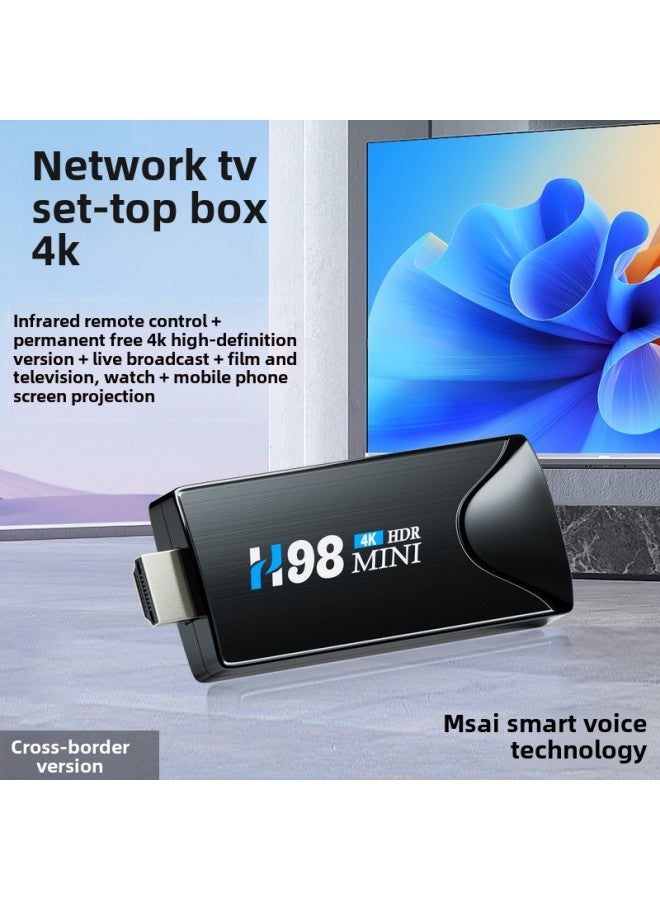 Source TV Set-top Box Bluetooth Android Smart Wireless Network Playback TV Box TVbox Set-top Box-Color:H98mini Us Tv Tv Box Box  - Image 1