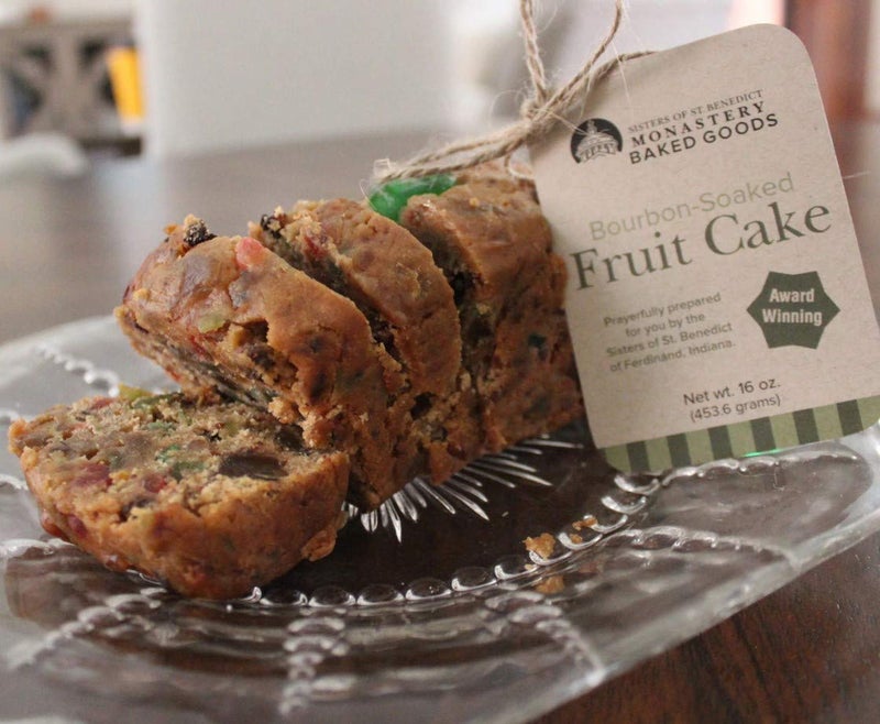 Handmade Bourbon-Soaked Fruitcake, 1lb, Monastery Baked Good handmade by Nuns of St. Benedict - Image 3