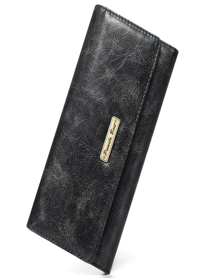 Pomelo Best Wallet Women RFID Blocking Trifold Credit Card Holder Slim Womens Wallet with Zipper Coin Pocket ID Window - Image 1