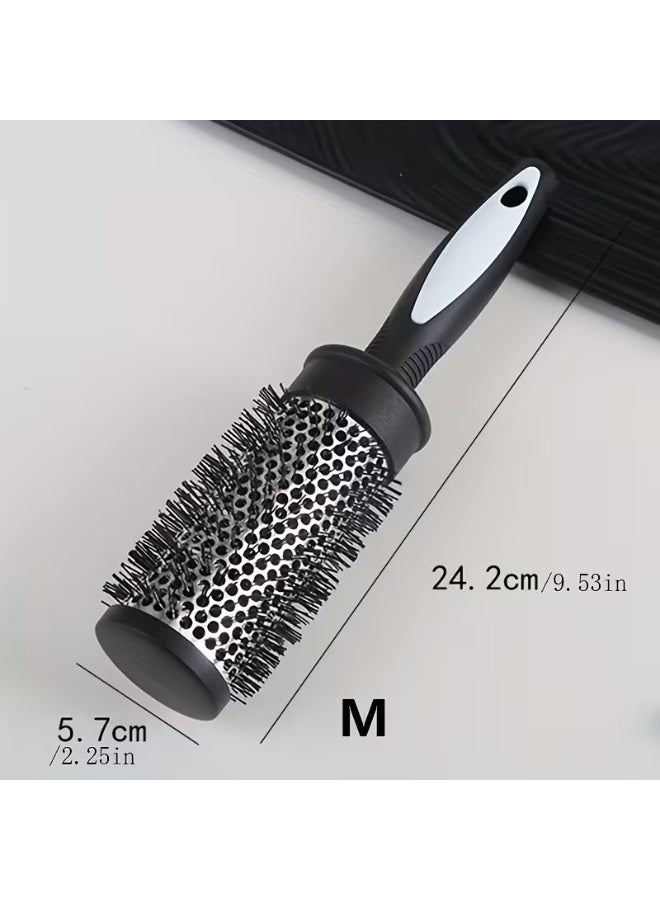 Goolsky طقم من قطعتين. فرشاة تجعيد الشعر على شكل أنبوب دائري مع أنبوب ألمنيوم موصل للحرارة، أدوات تصفيف الشعر، مشط نايلون، فرشاة تجعيد دائرية، تستخدم لتجفيف الشعر وتصفيفه. - Image 5