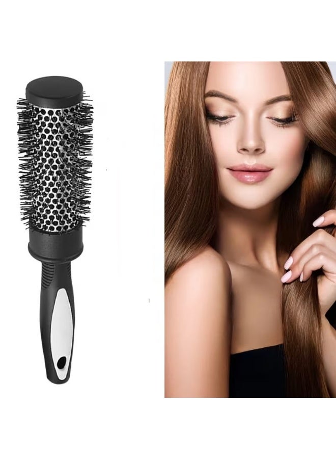 Goolsky طقم من قطعتين. فرشاة تجعيد الشعر على شكل أنبوب دائري مع أنبوب ألمنيوم موصل للحرارة، أدوات تصفيف الشعر، مشط نايلون، فرشاة تجعيد دائرية، تستخدم لتجفيف الشعر وتصفيفه. - Image 2