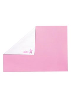 minicult Minicult Waterpoof quick dry baby mattress protector made with soft and skin friendly fleece fabricPinkPack of 170x100 cms  - Image 3