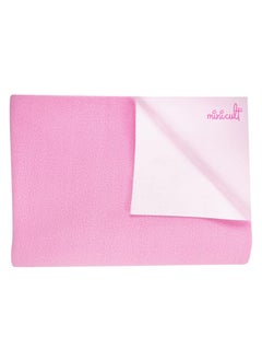 minicult Minicult Waterpoof quick dry baby mattress protector made with soft and skin friendly fleece fabricPinkPack of 170x100 cms  - Image 2