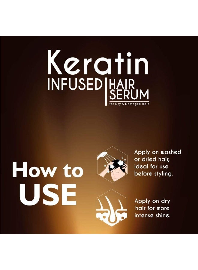 Qraa Keratin Infused Hair Serum for Dry and Damaged Hair, 100ml - Image 5